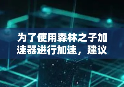 为了使用森林之子加速器进行加速,建议以下步骤