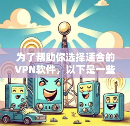 为了帮助你选择适合的VPN软件，以下是一些综合考虑的因素和推荐