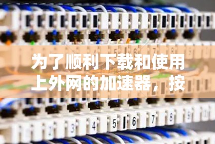 为了顺利下载和使用上外网的加速器，按照以下步骤操作