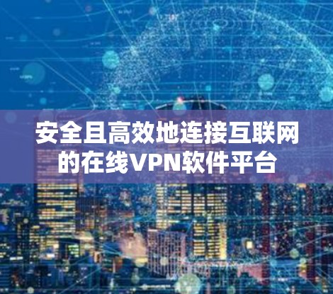 安全且高效地连接互联网的在线VPN软件平台