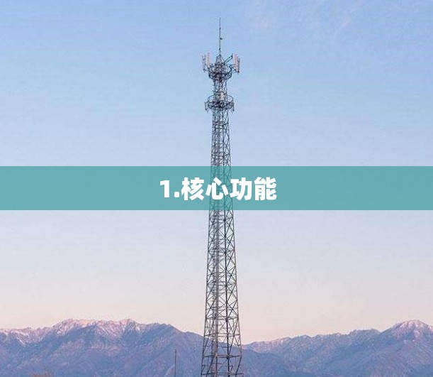 1.核心功能 1.核心功能